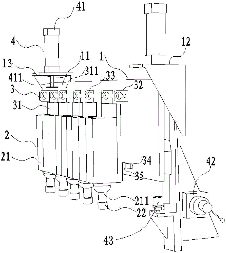 Grooving machine and routing device