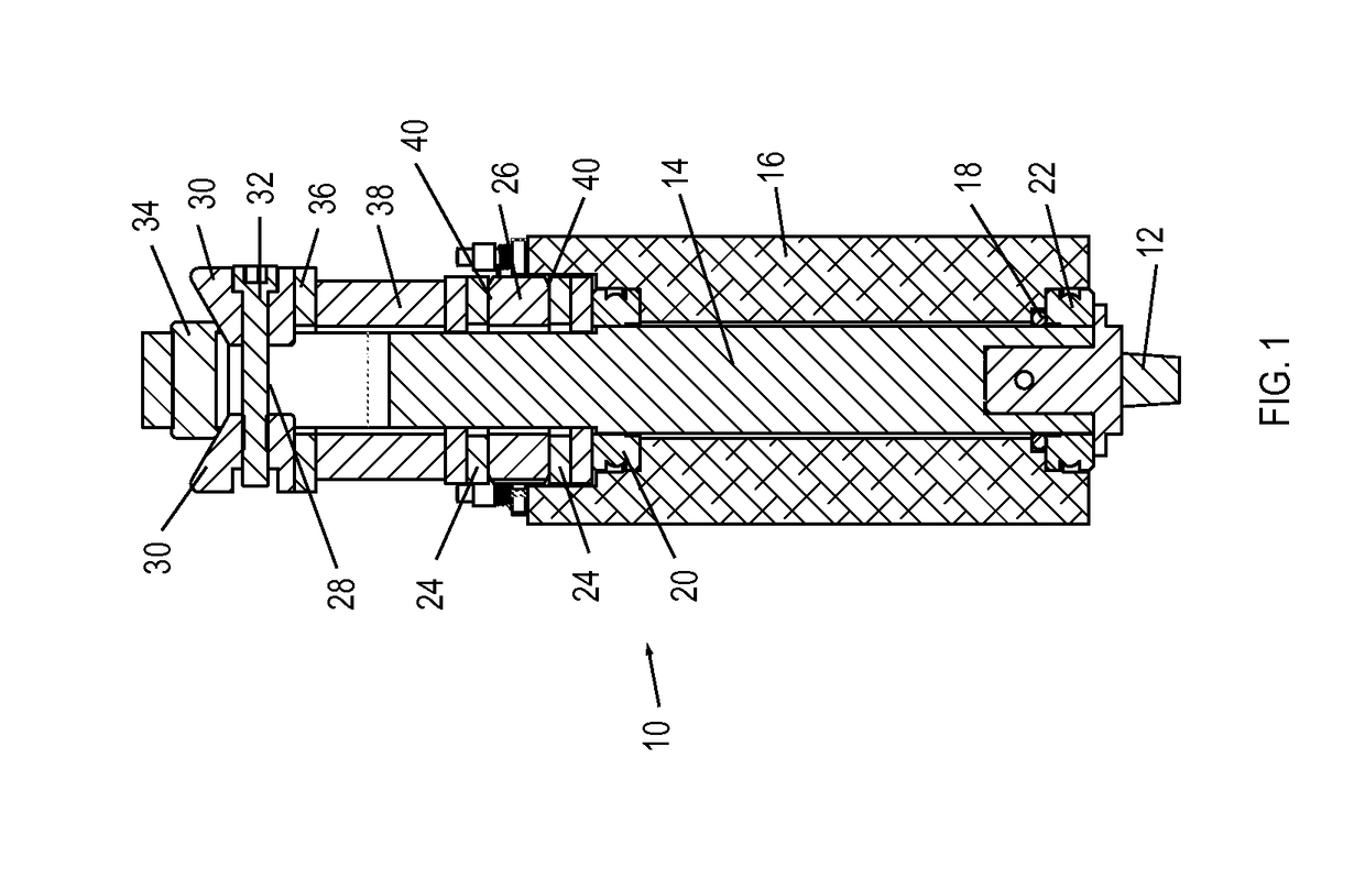 Door closer assembly with hollow hinge member