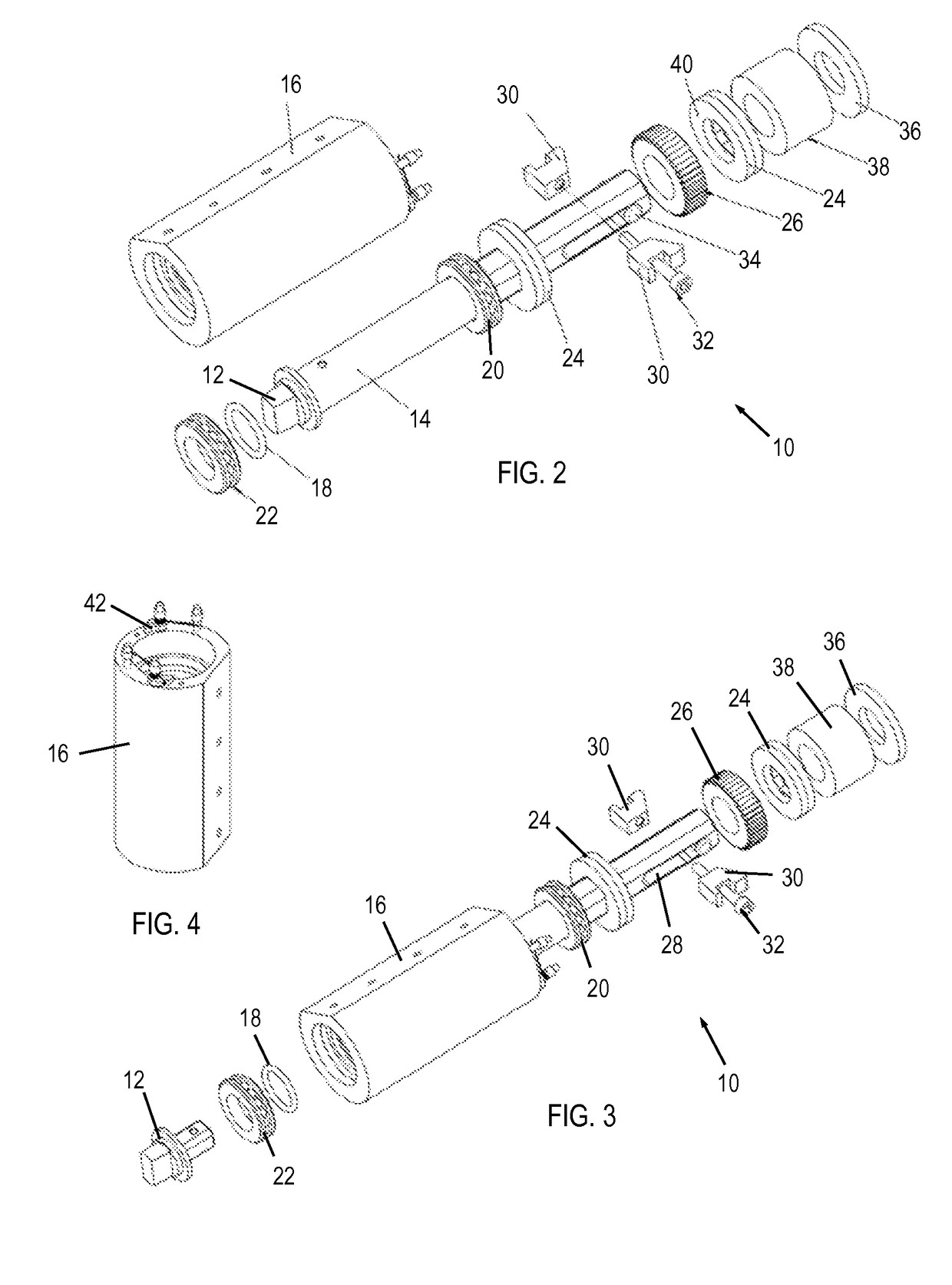 Door closer assembly with hollow hinge member