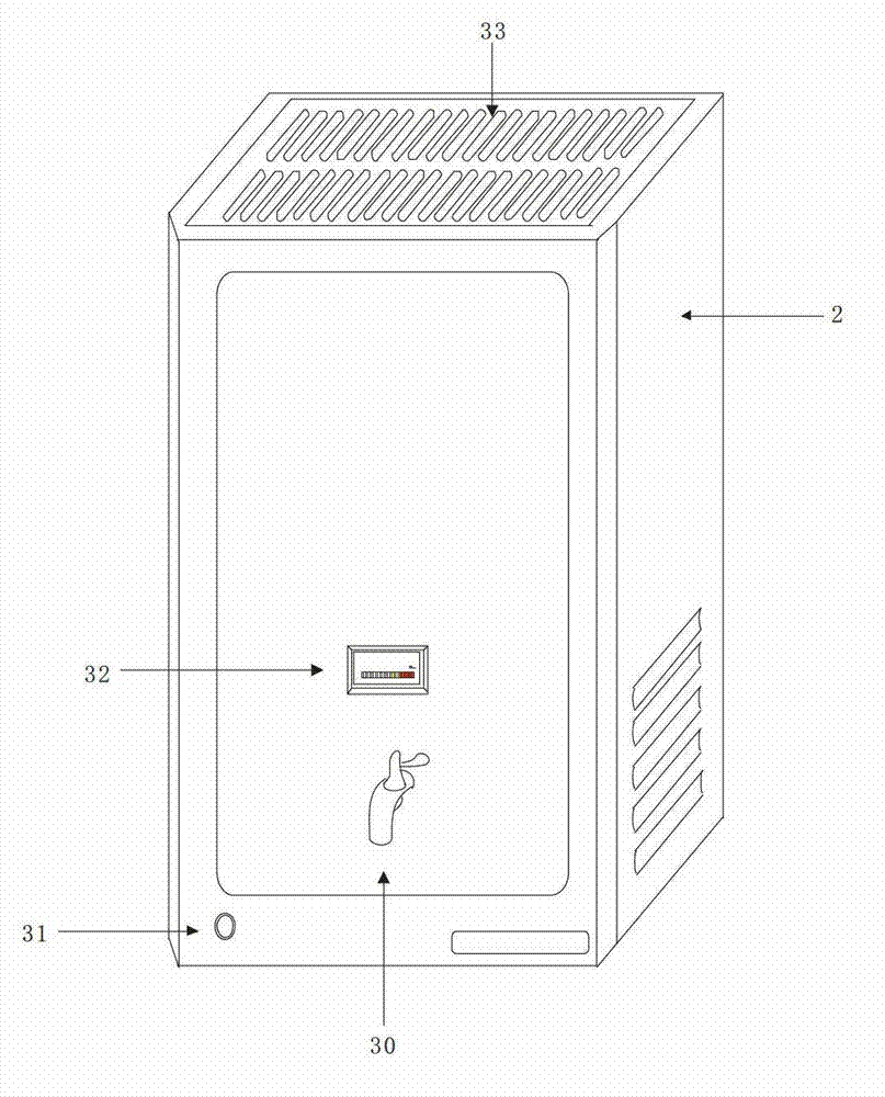 Full-automatic constant temperature instant boiling type gas water boiler