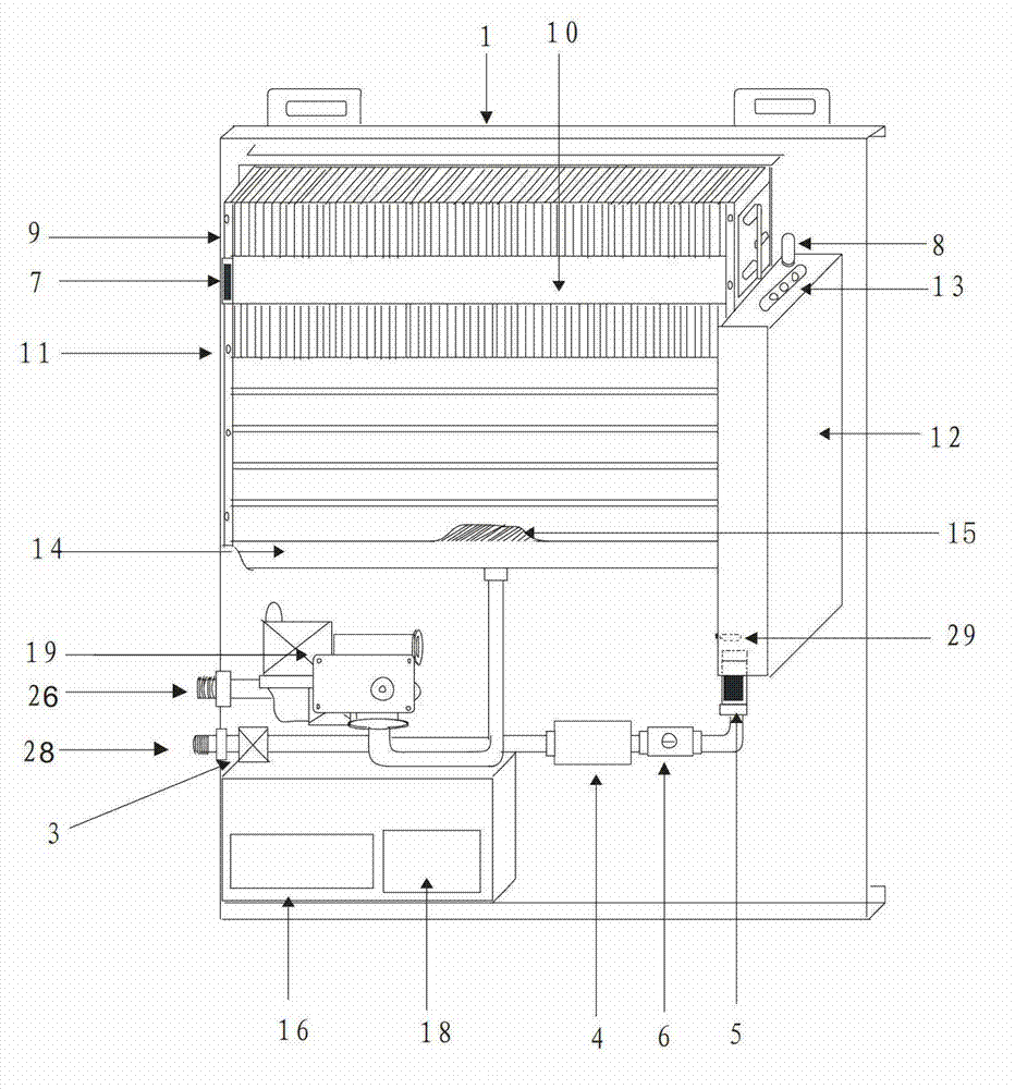 Full-automatic constant temperature instant boiling type gas water boiler