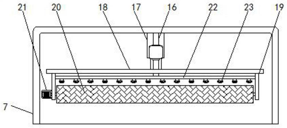 A high-efficiency cleaning device for the production of electronic products with good protection