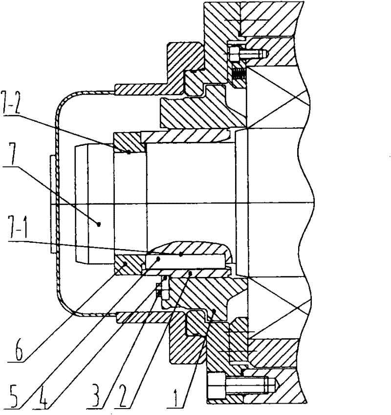 Hydraulic rapid locking device for oil film bearing