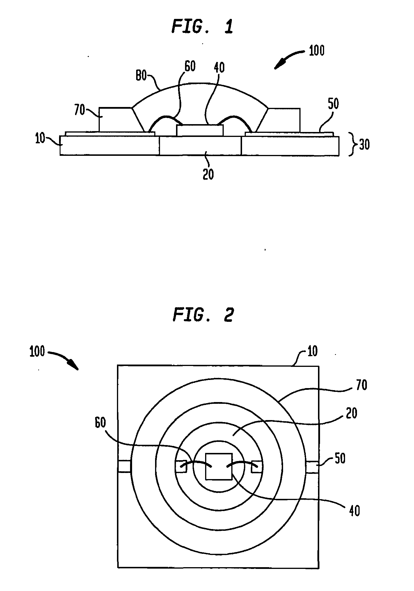 LED Package with Stepped Aperture