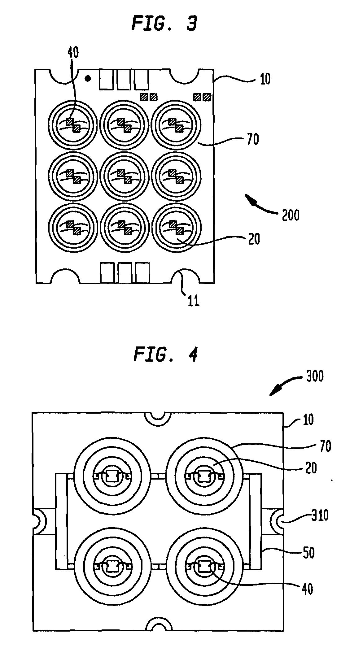 LED Package with Stepped Aperture