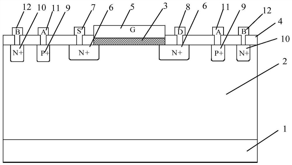 Hot electron effect characterization method based on compound material MISFET device