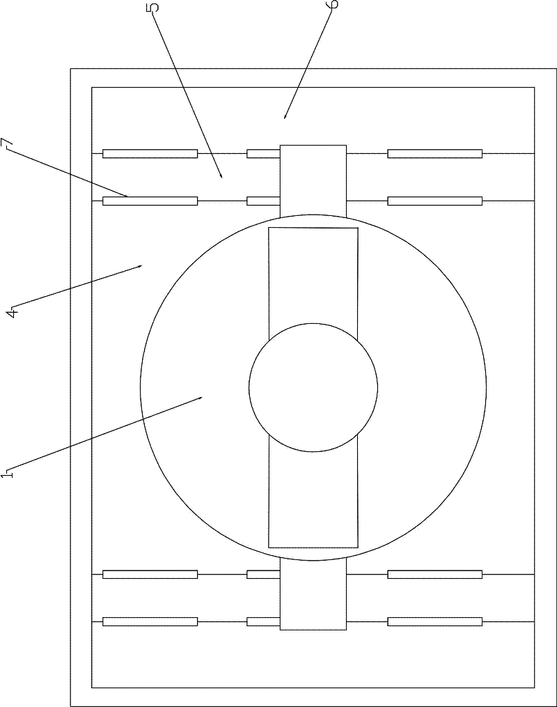 Sand protecting and dust removing device for cooling tower