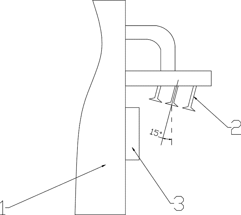 Sand protecting and dust removing device for cooling tower