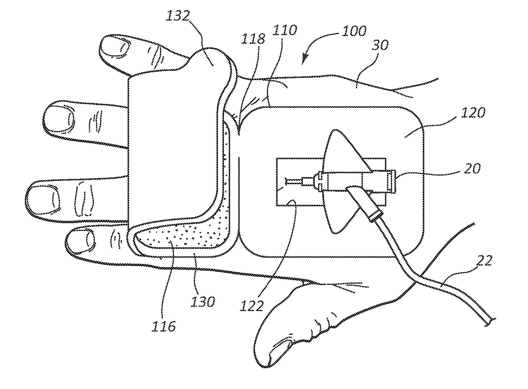 Foldable iv catheter securement dressing for protecting against inadvertent contamination