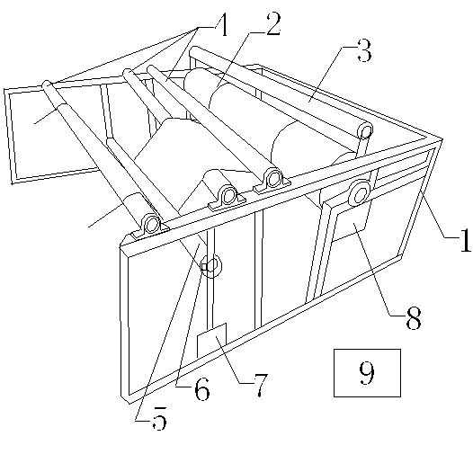 Let-off tension bracket of carbon fiber cloth loom