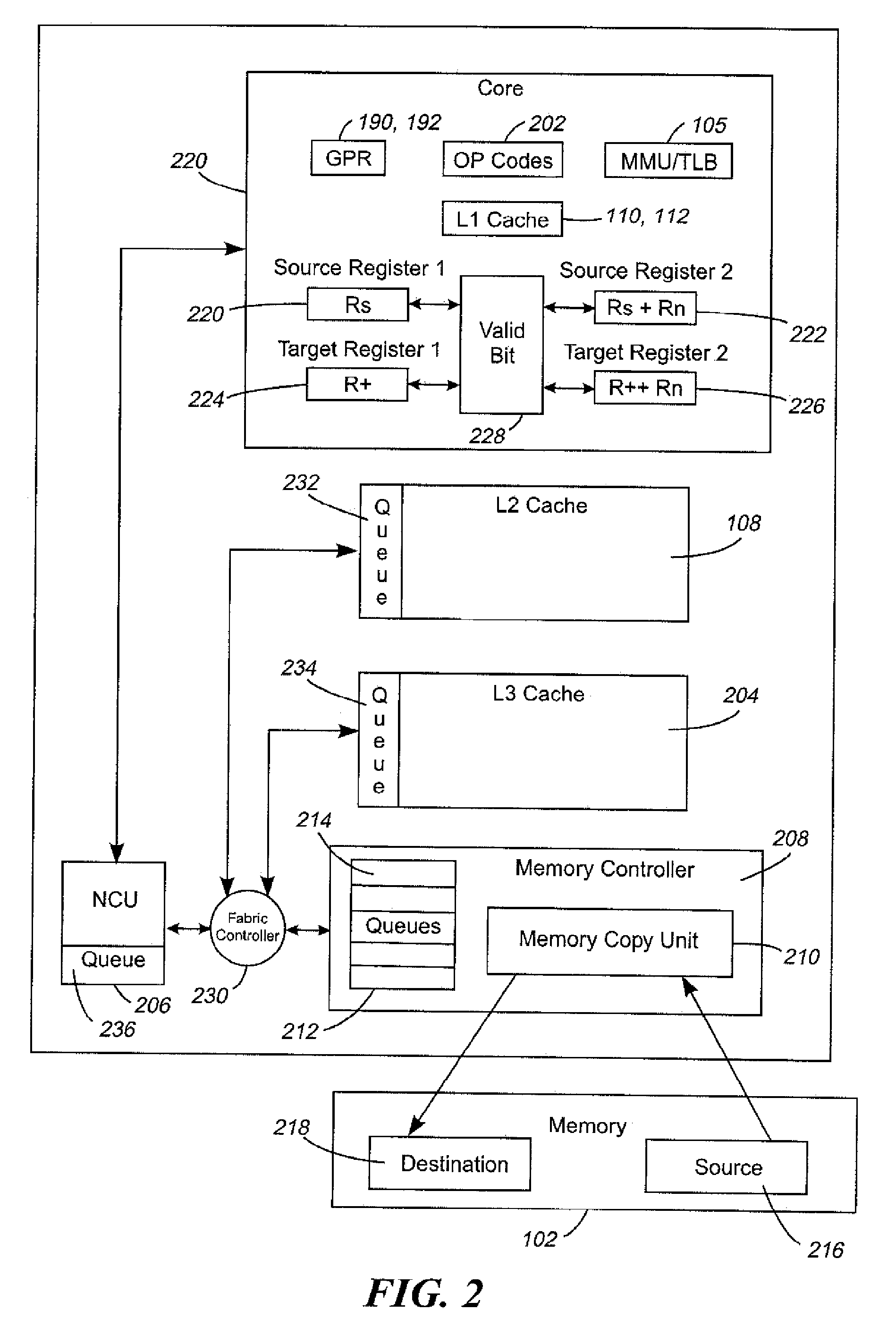 Cache injection semi-synchronous memory copy operation