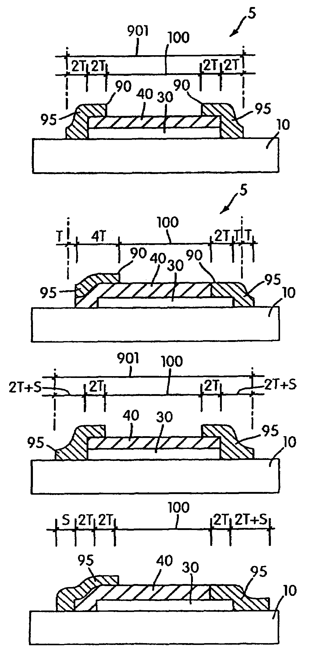 Partial printing of a substrate with edge sealed printed portions