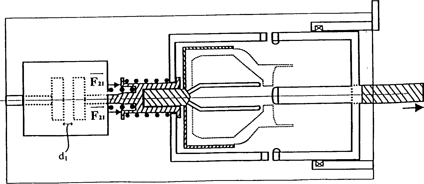 High voltage or medium voltage switch device composed of vacuum and gas circuit breaker