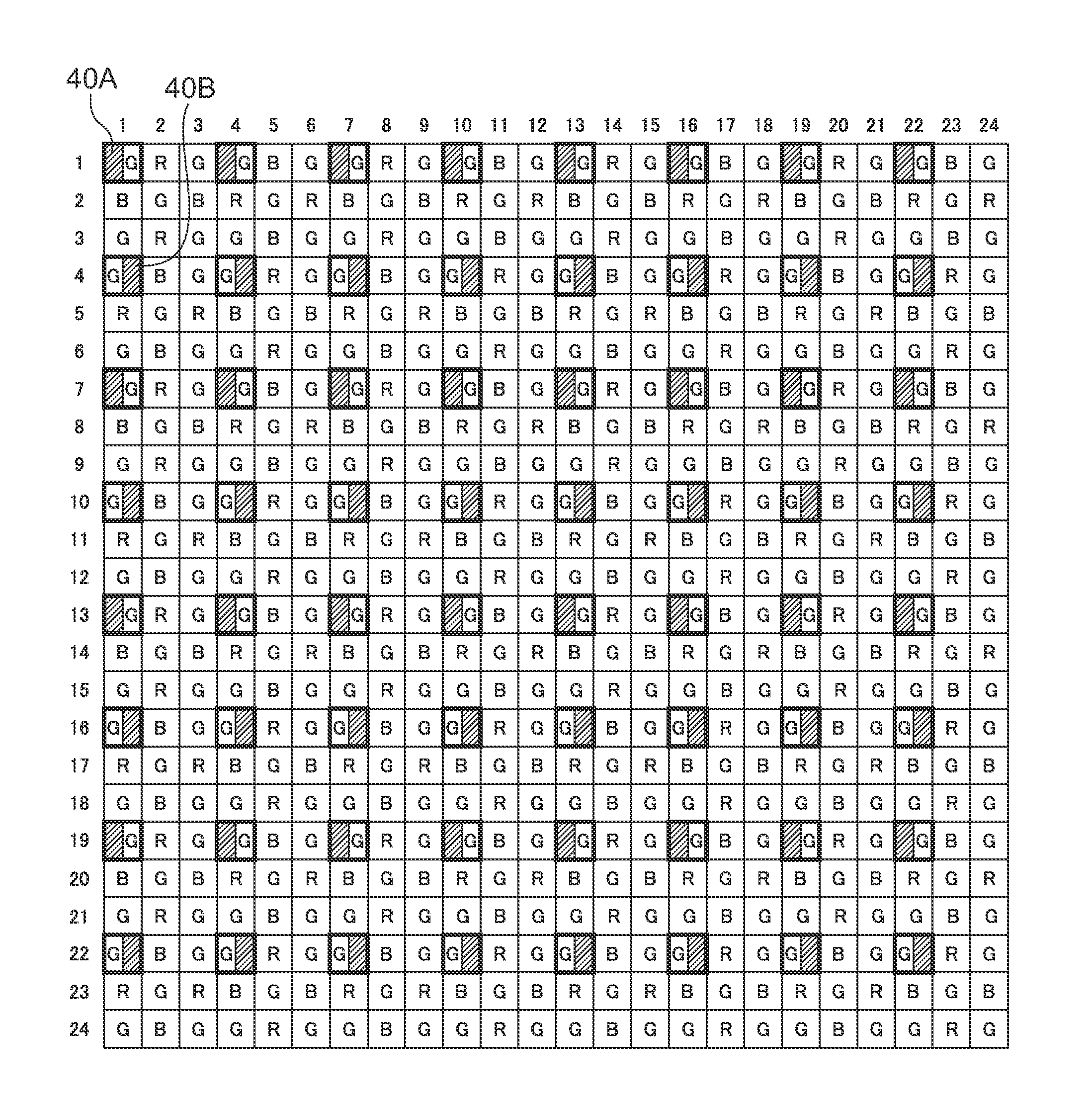 Color imaging element, imaging device, and storage medium storing an imaging program