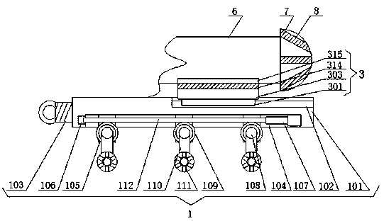 A stable heat dissipation device for the power system of a shield machine