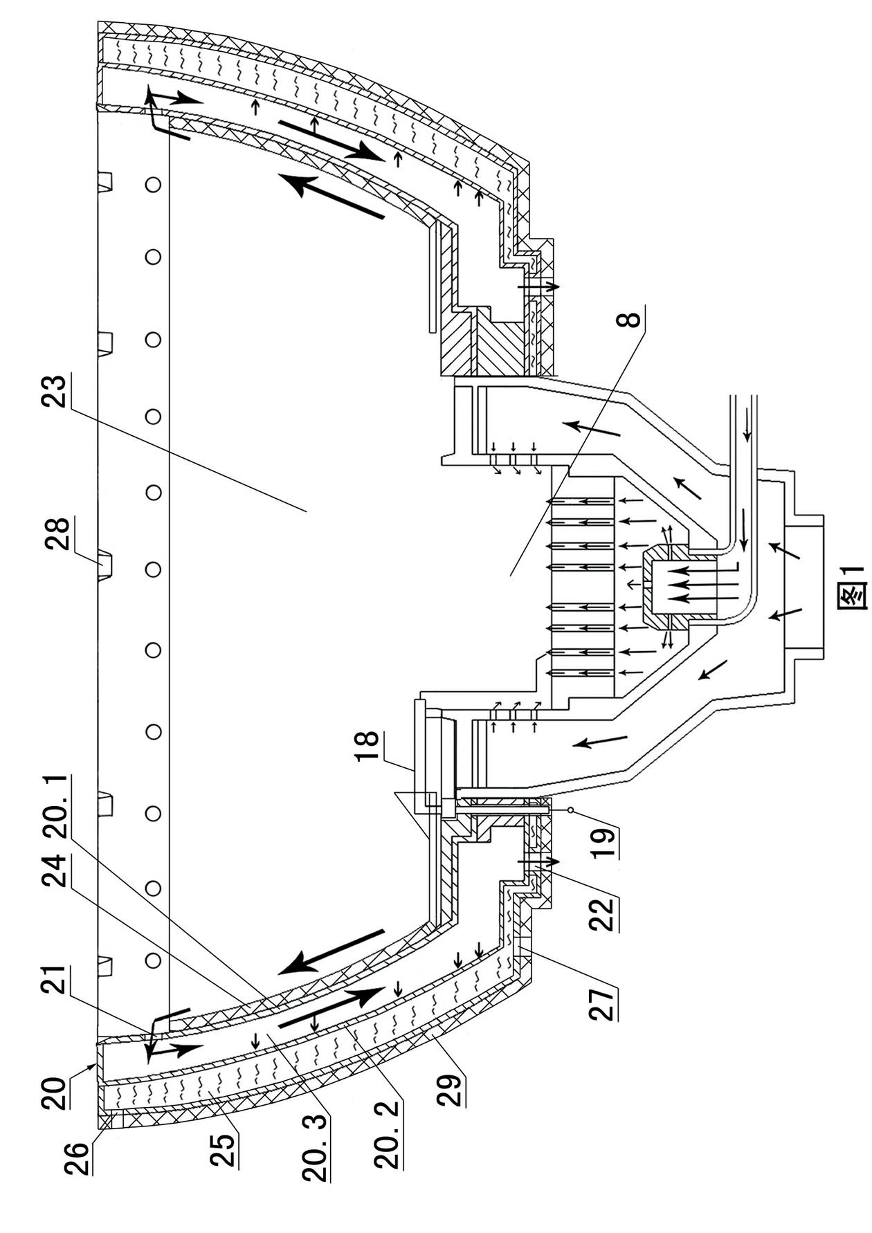 Heat collecting type combustor assembly with high efficiency and energy saving