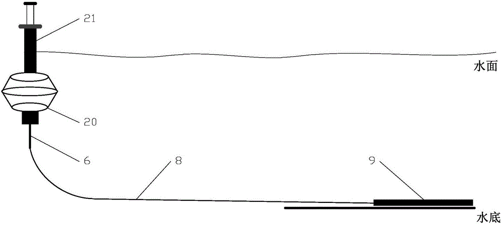 Sonar array laying method and system