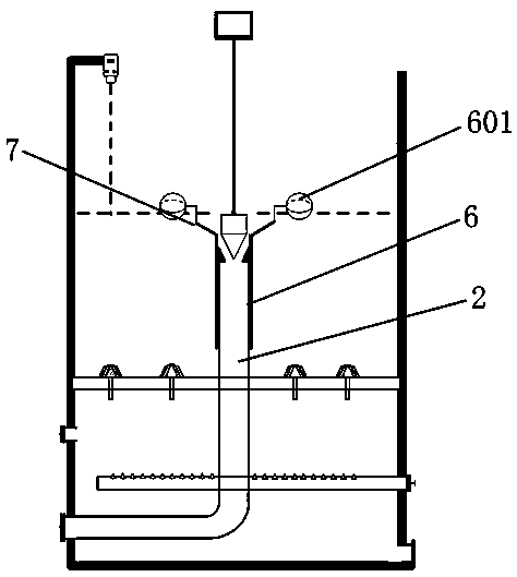 Float-bowl type lifting valve for filter tank