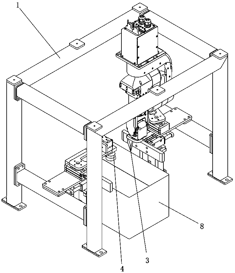 Automatic cutting device and method of tape of packing box