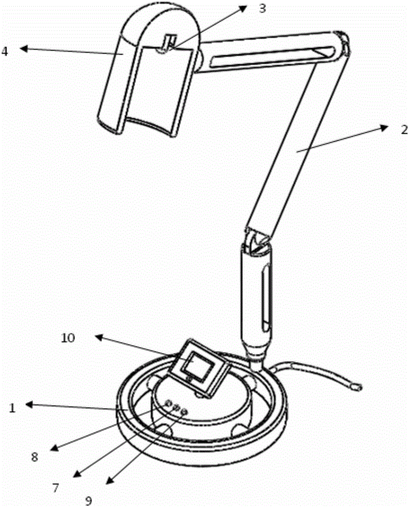 A desk lamp with interactive functions