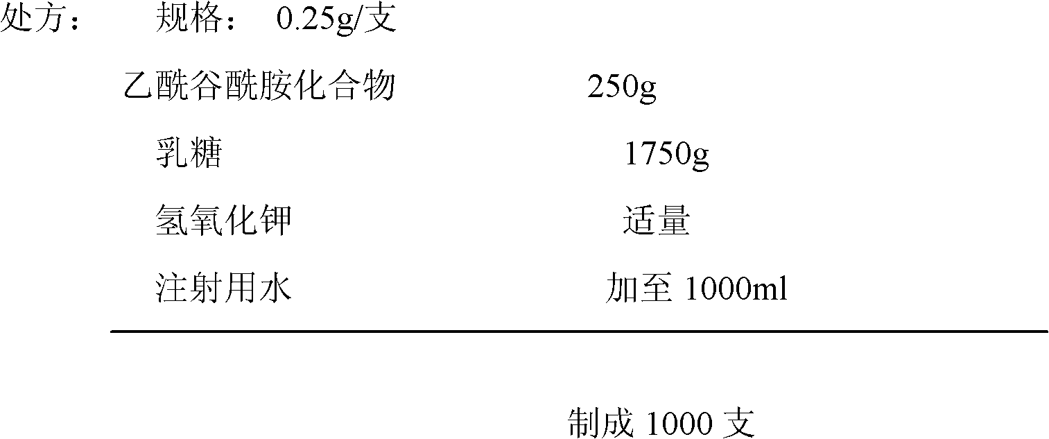 Acetylglutamine compound and pharmaceutical composition thereof