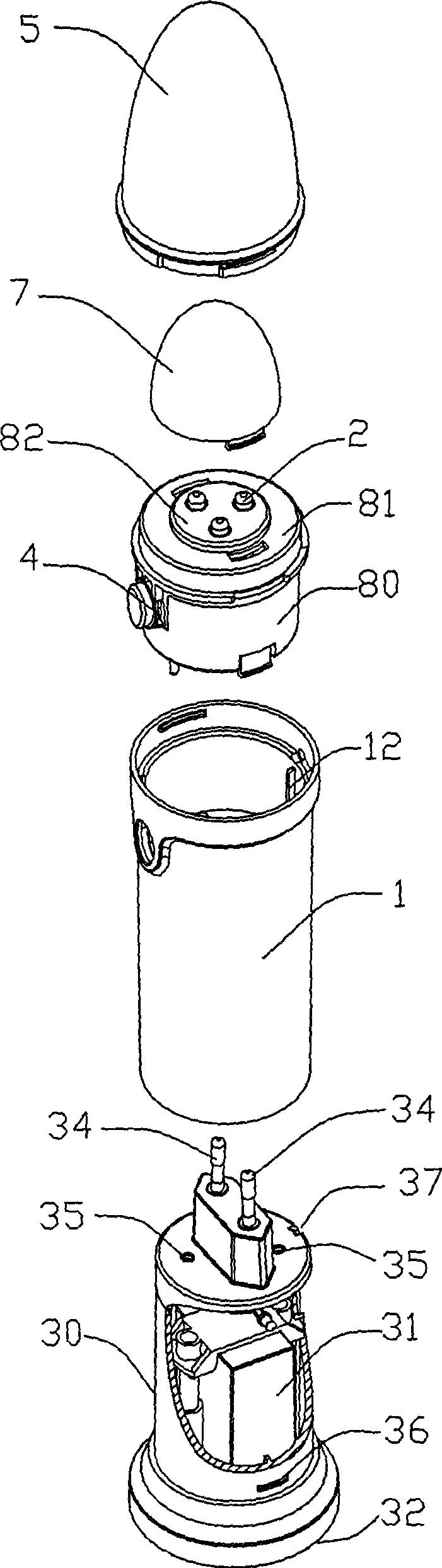 Candle modeling lamp