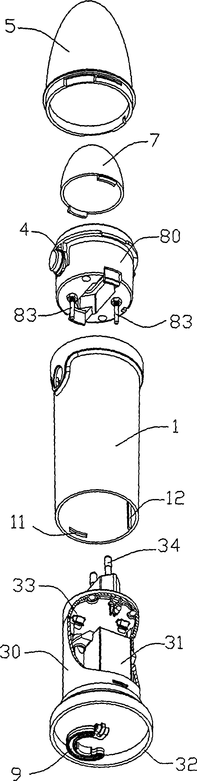 Candle modeling lamp