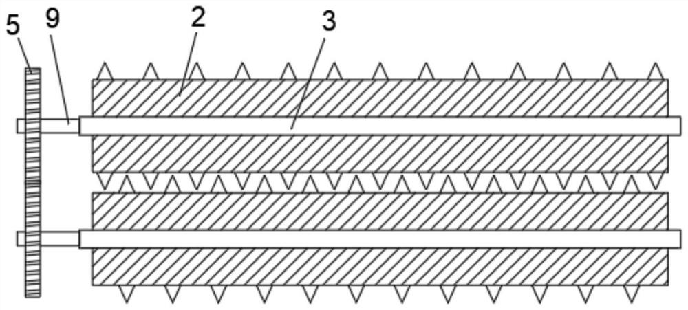 A high-efficiency liquid injection crushing and filtering device for soil restoration and treatment