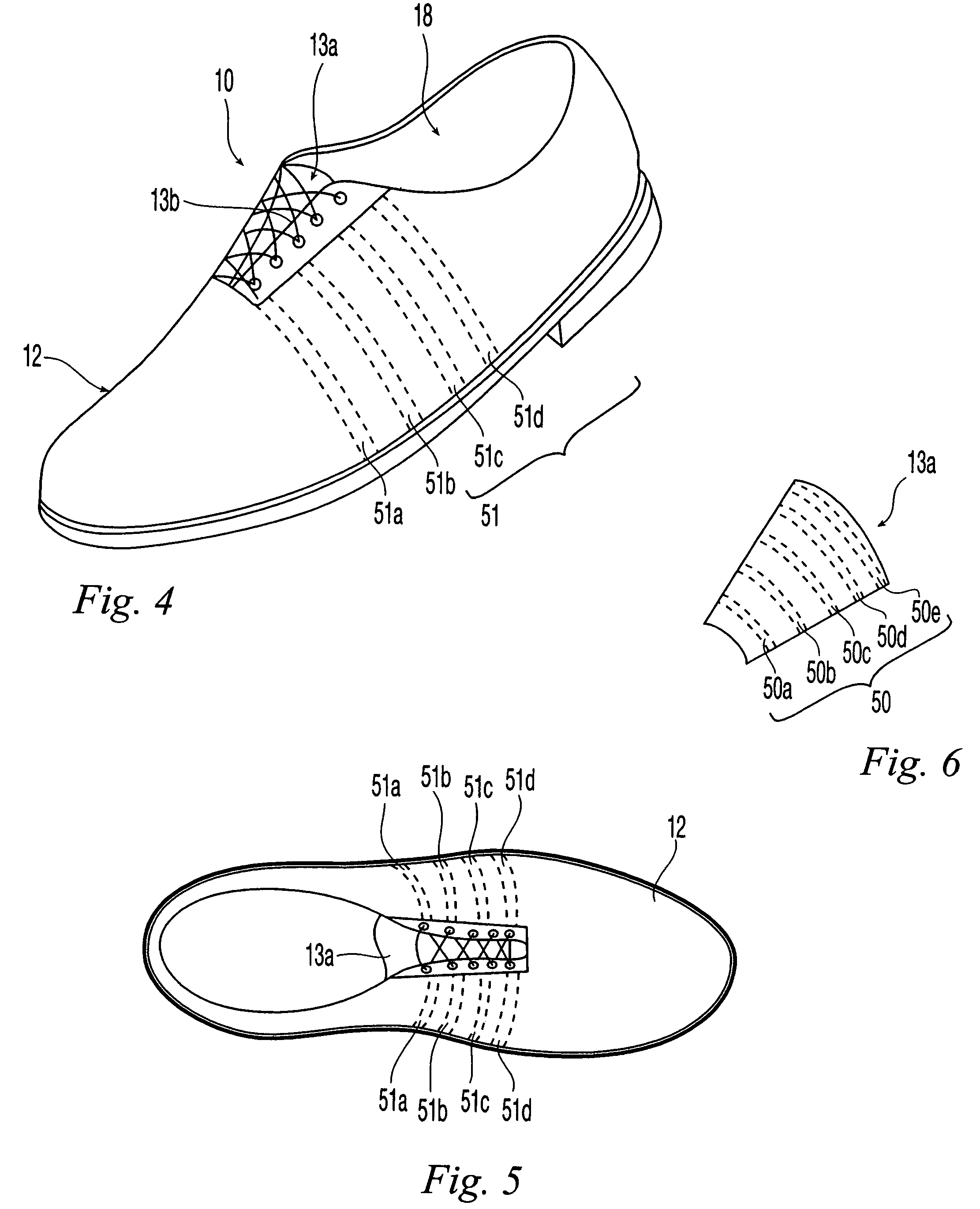 Shoe with sensors, controller and active-response elements and method for use thereof