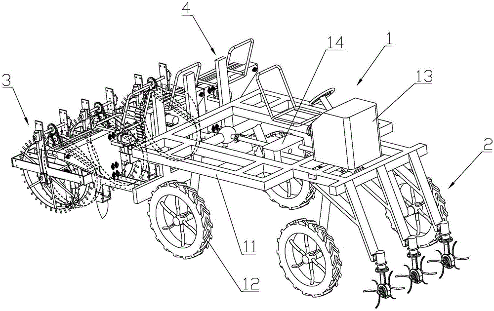 Scallion planting and harvesting all-in-one machine