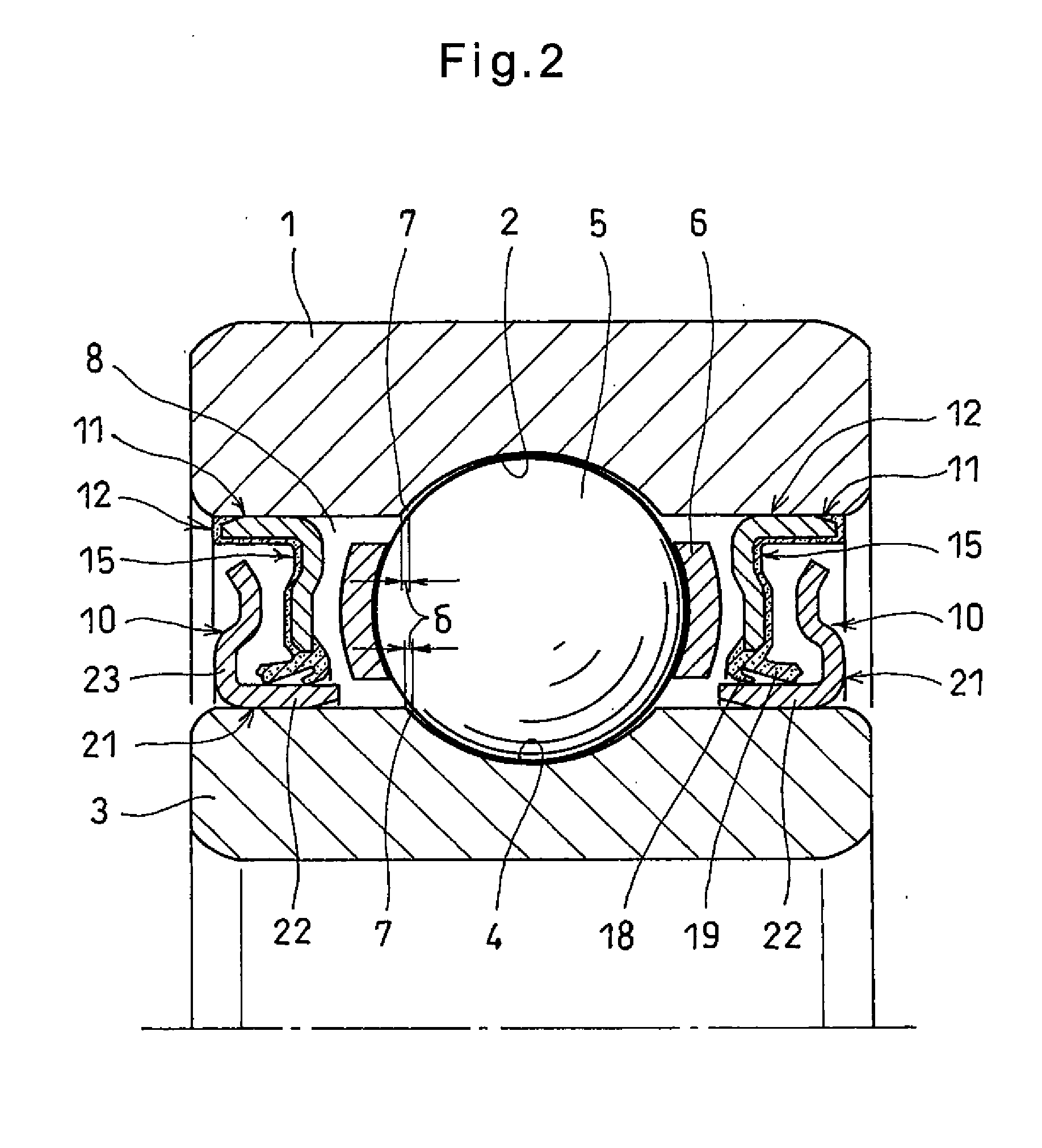 Sealed rolling bearing