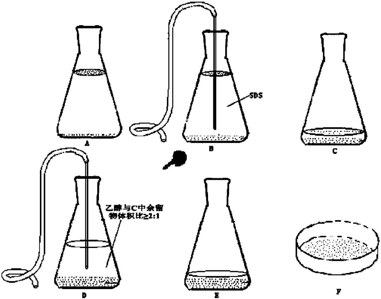 Separation method of submicron microplastic at water environment or in marine products