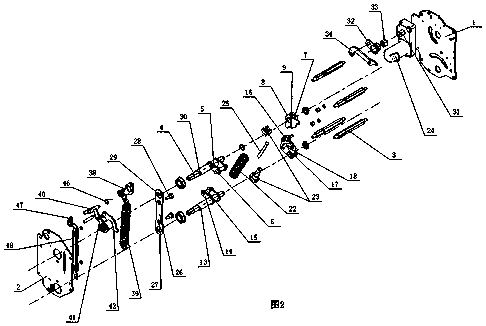 Three-station mechanism integrating manual operation and electric operation and with breaking trip