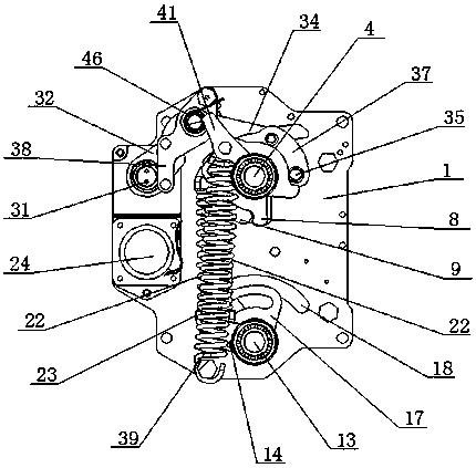 Three-station mechanism integrating manual operation and electric operation and with breaking trip