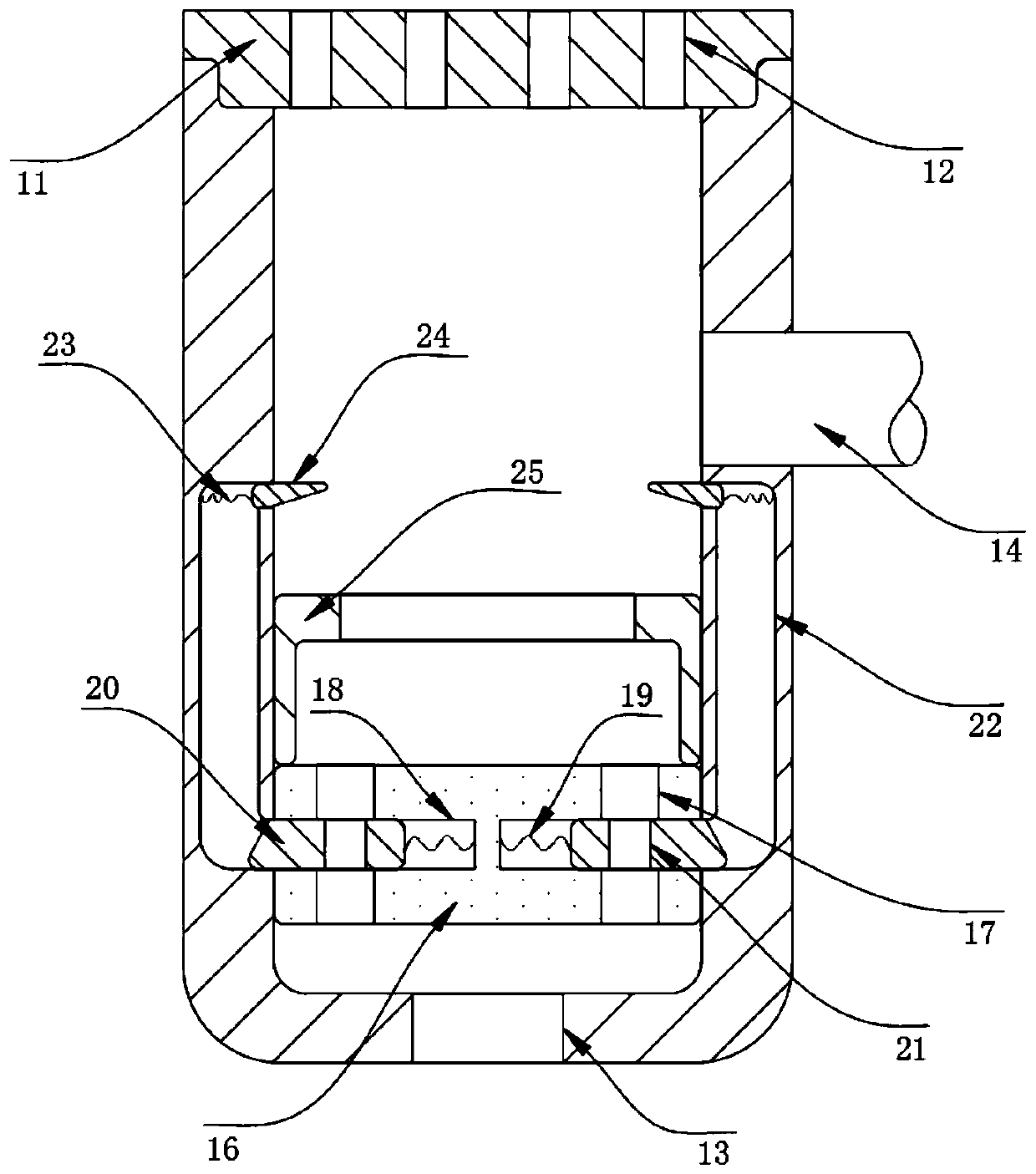 Garden drainage system for sponge city