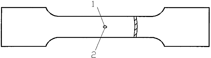 Test sample and method for testing performance parameters of pipe under complex stress state