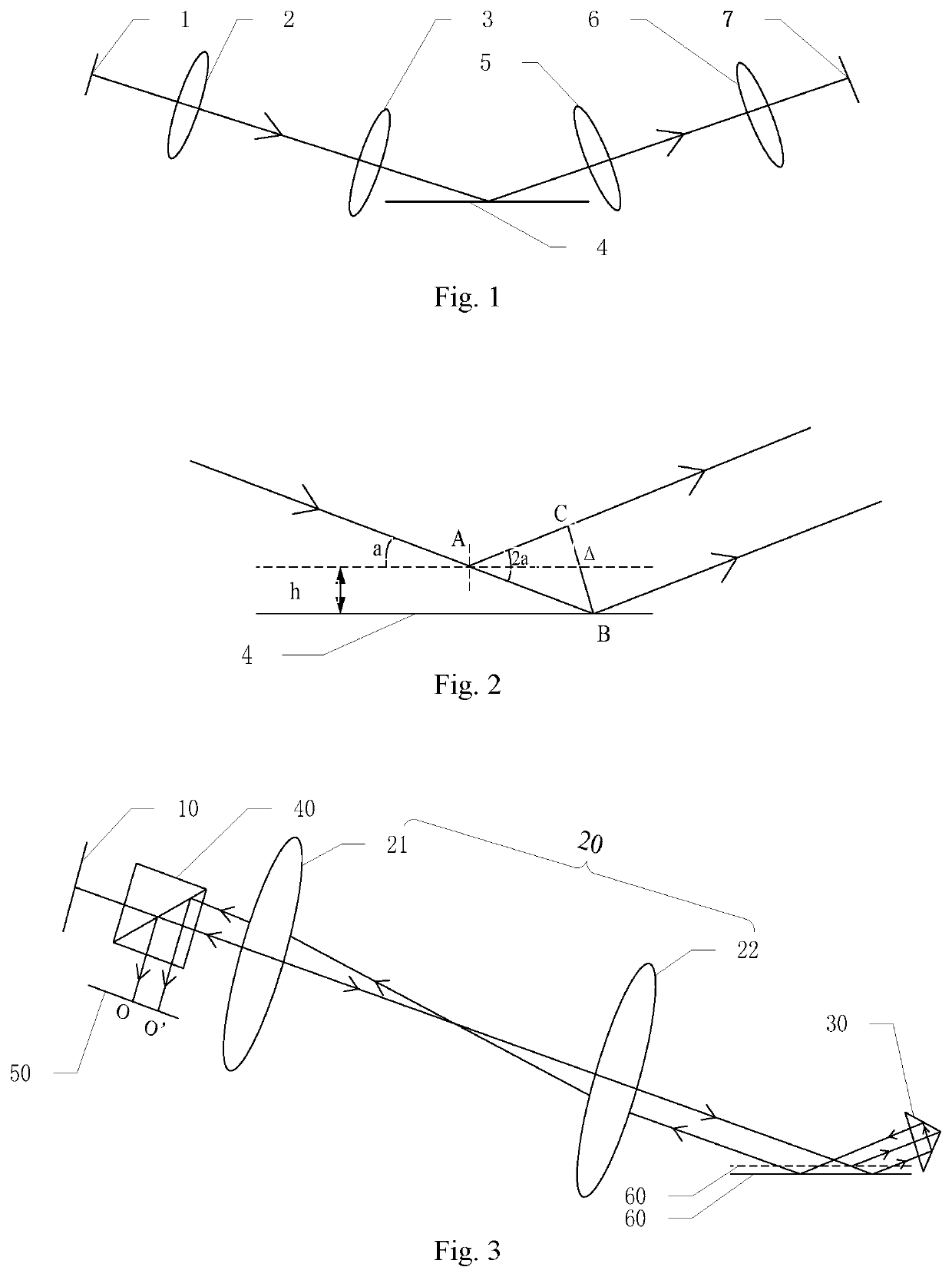 Focusing and leveling device