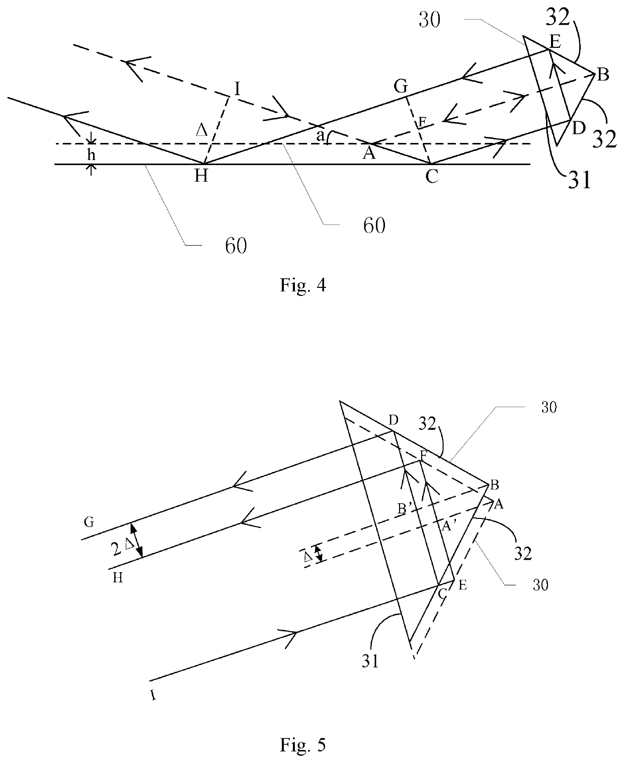 Focusing and leveling device