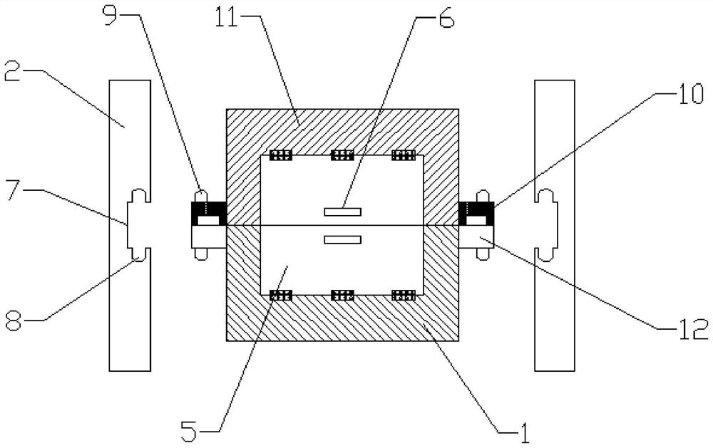 Block chain server protection case structure