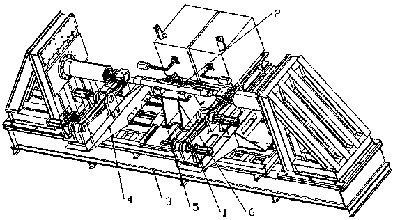 Vehicle support arm hot pressing assembly device