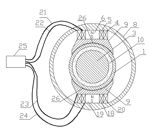 Magnetorheological damper with external electromagnet