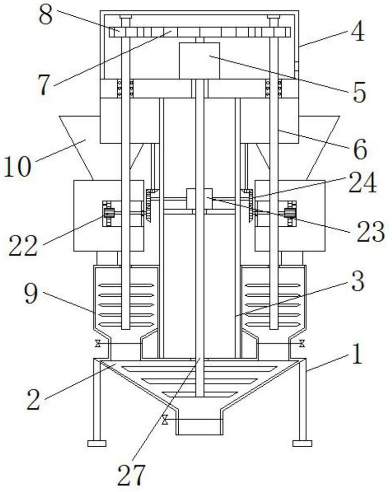 Automatic batching system and device of PVC floor raw materials