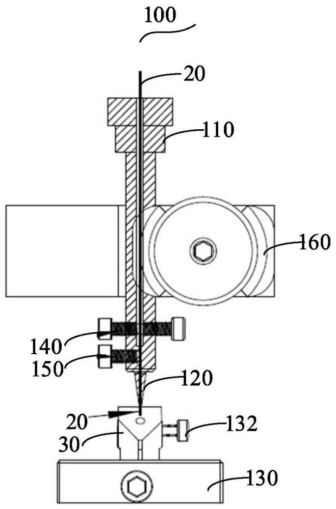 Electric spark micropore machining device and electric spark micropore machining method