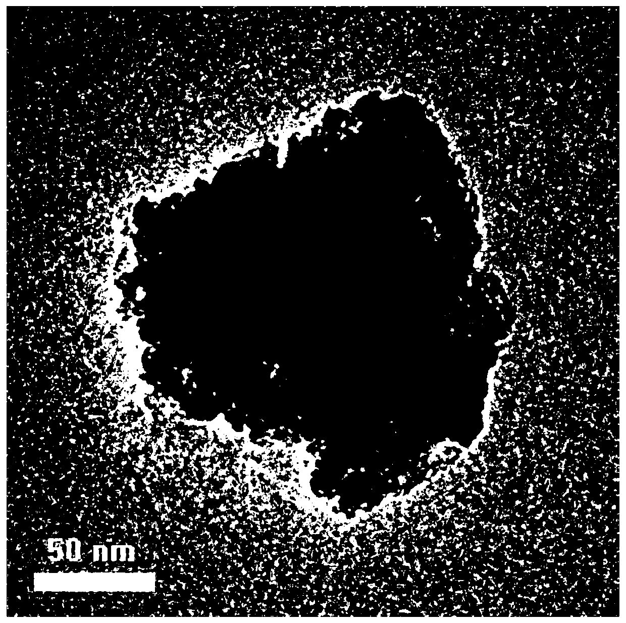 Porous carbon material, and method for preparing porous carbon material by utilizing microwave hot-area effect