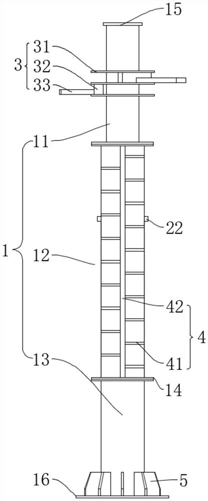 Electric power pole tower