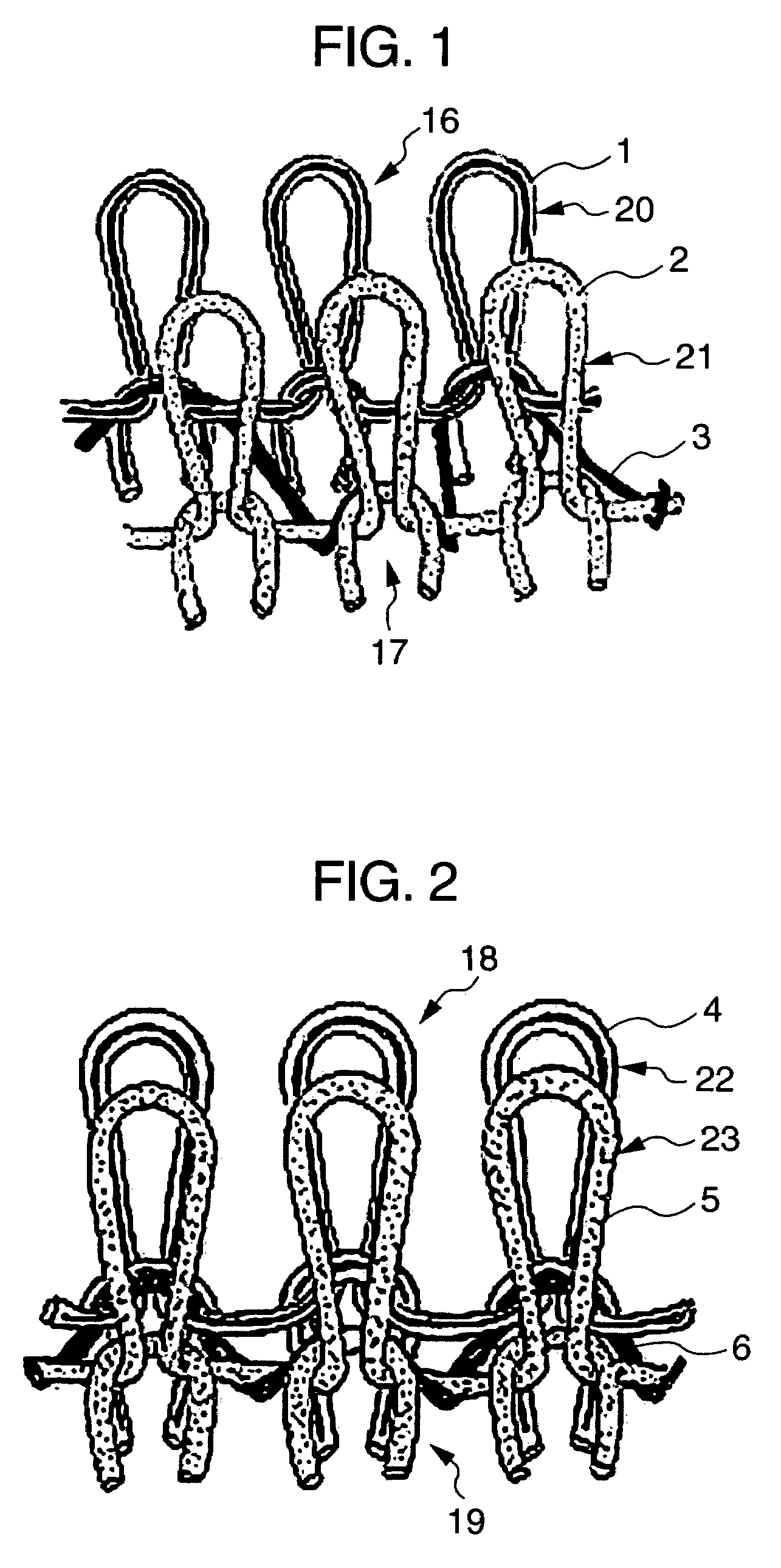 Elastic knitting fabric having multilayer structure