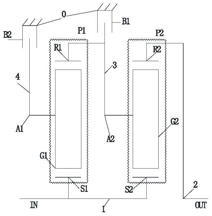 An electric drive planetary gear transmission