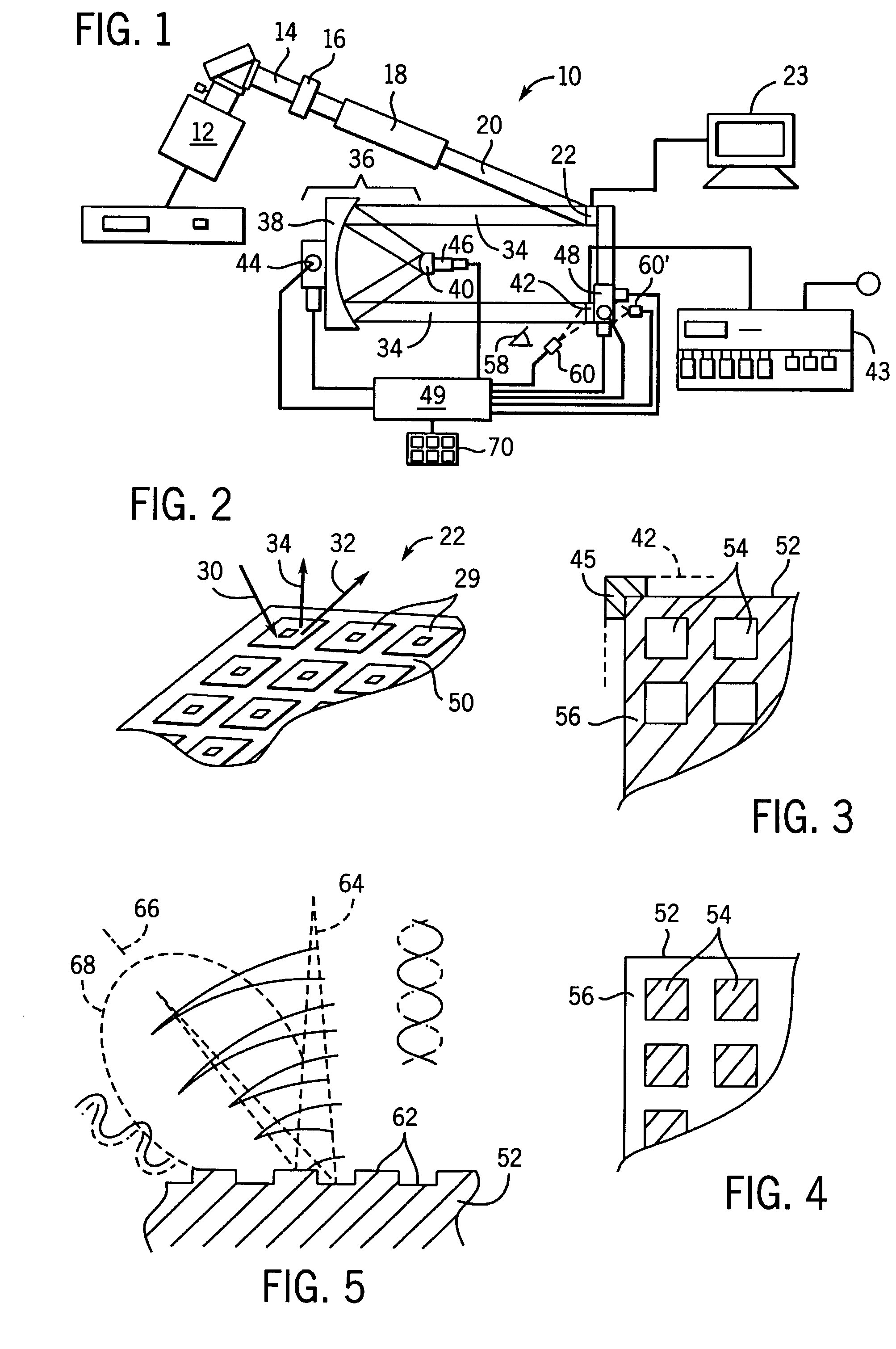 Prepatterned substrate for optical synthesis of DNA probes