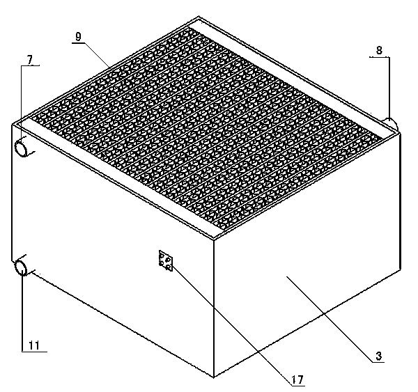 Liquid cooling radiator of engine with electromagnetic shielding device