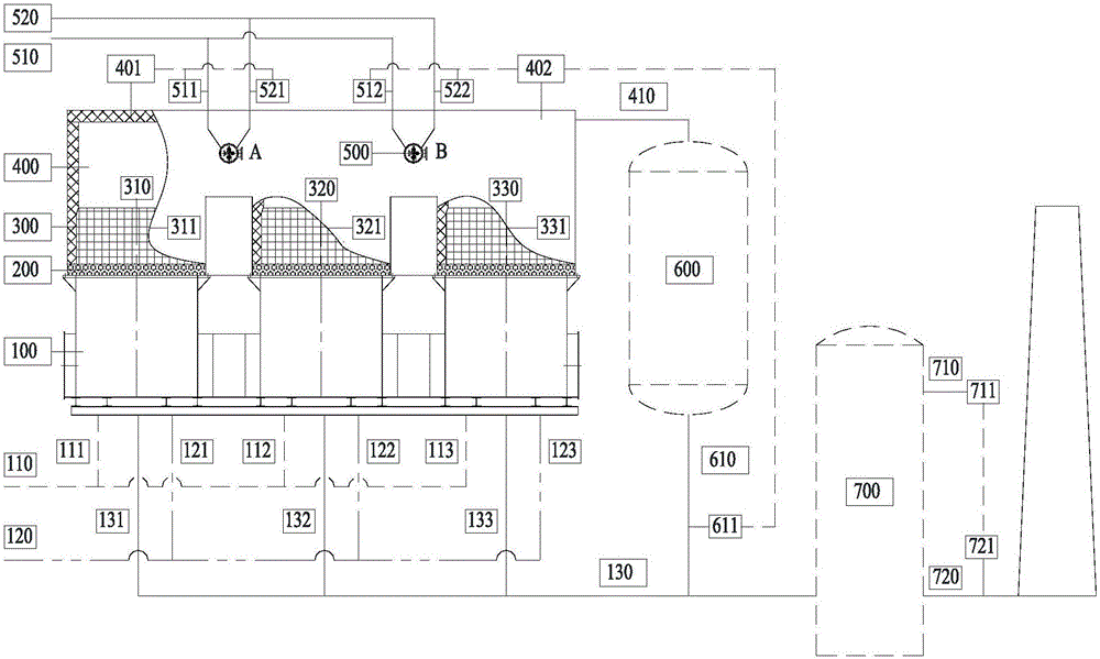 Heat storage type combustion device and method for processing dust-containing VOC waste gas